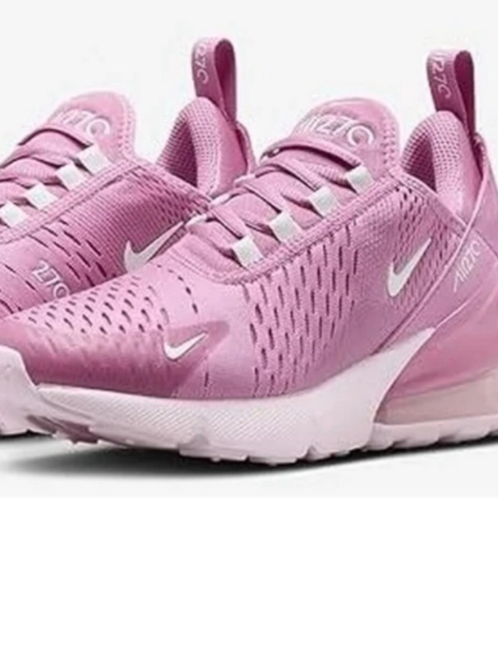 Nike Air Max 270 Kids Sneakers - flamingo color size 1Y